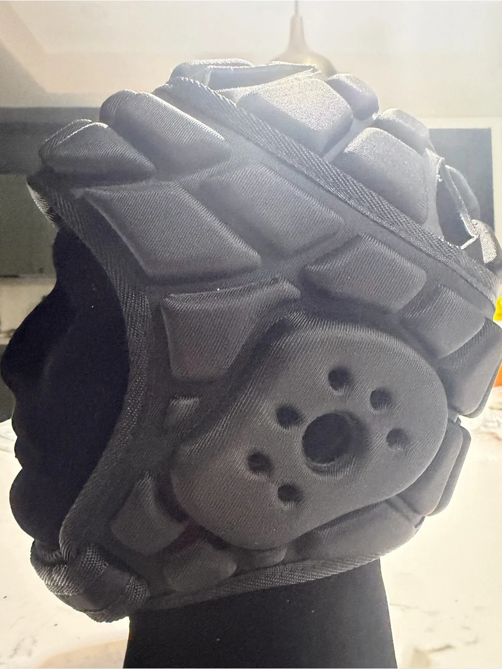 Kids Protective Black Padded Face Mask. BB2